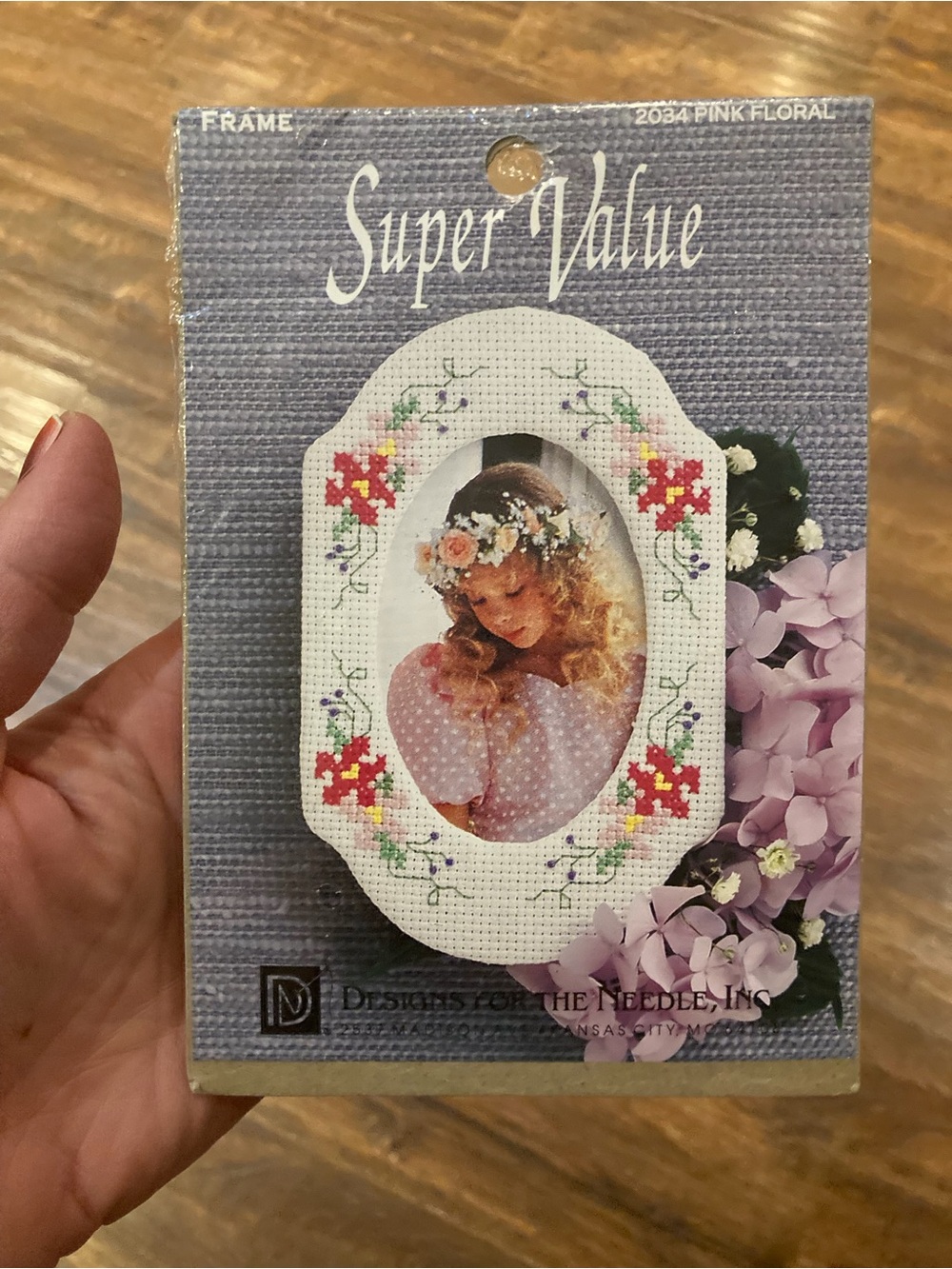 Designs for the Needle, Inc. Pink Floral Frame